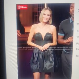 BCBGMaxAzria Strapless Cocktail Dress Size 4 $368 ( Worn By Keltie Knight)